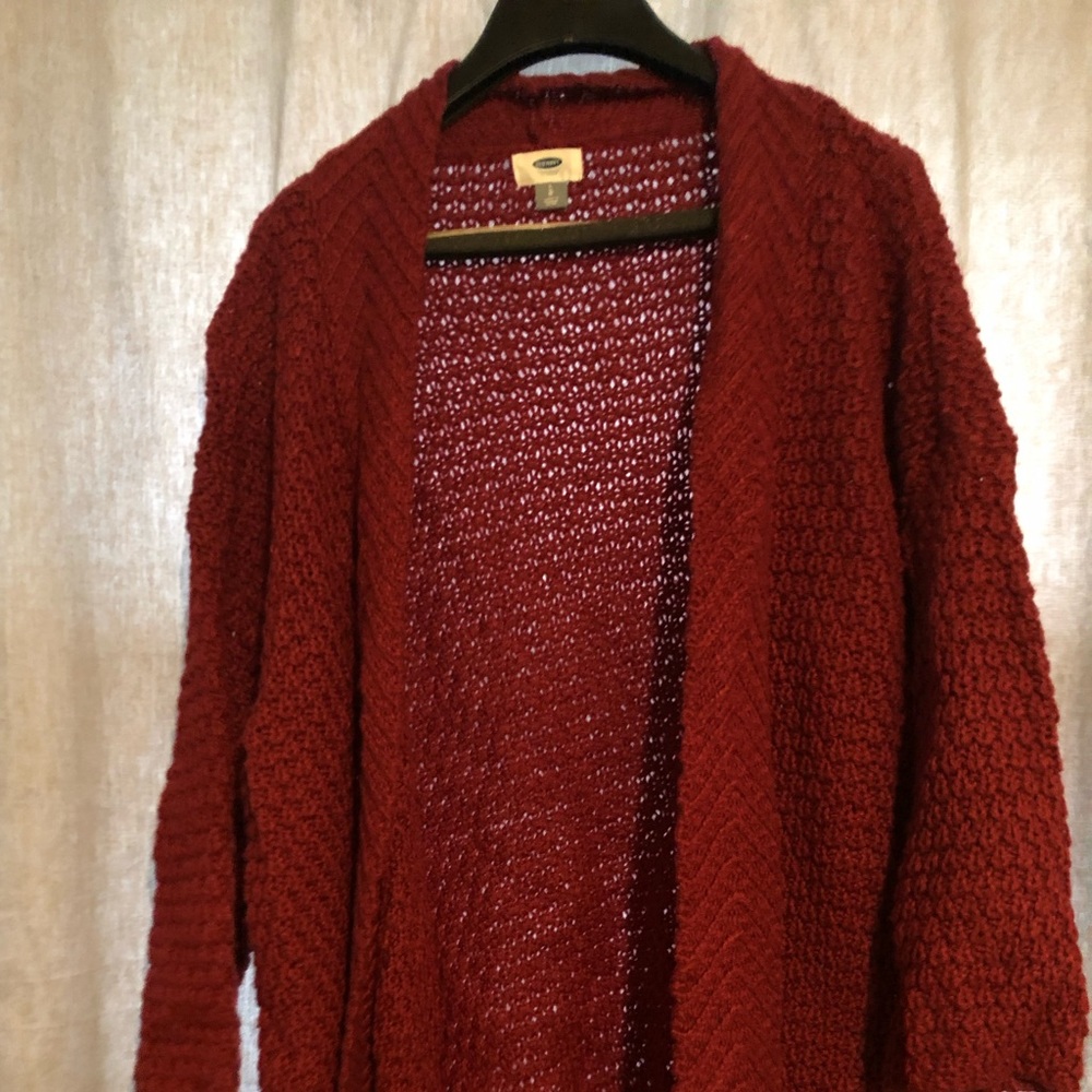 Comfy Red Cardigan